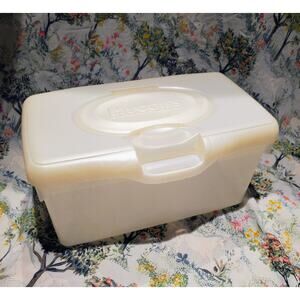 Huggies EMPTY Baby Wipes Full-Size White Pop-Up Refillable Dispenser Container